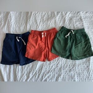 Hanna Andersson French Terry Cotton Boys midi Shorts (lot of 3)
